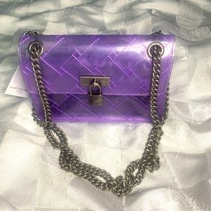 Lilac Kurt Geiger Mini Brixton Vinyl Purse